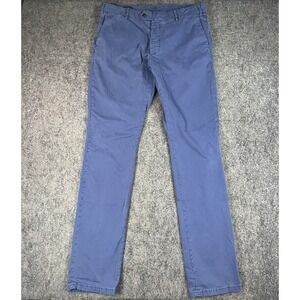 Peter Millar Crown Crafted Pants Mens 36x36 Blue Chino Cotton Elastane Stretch